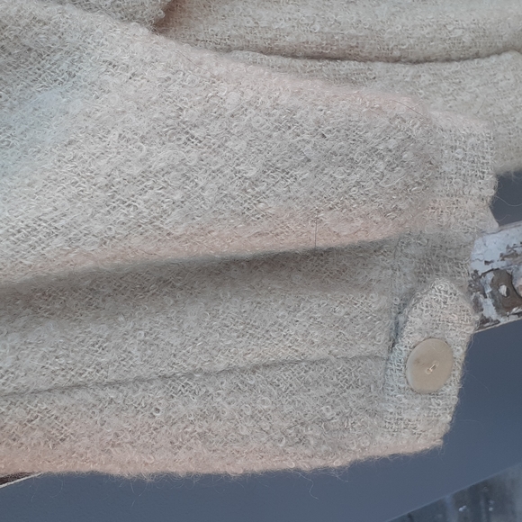 vtg Zelinka Matlik for I Magnin Tan Tweed Pea Coat, Duster Medium L - Picture 5 of 9